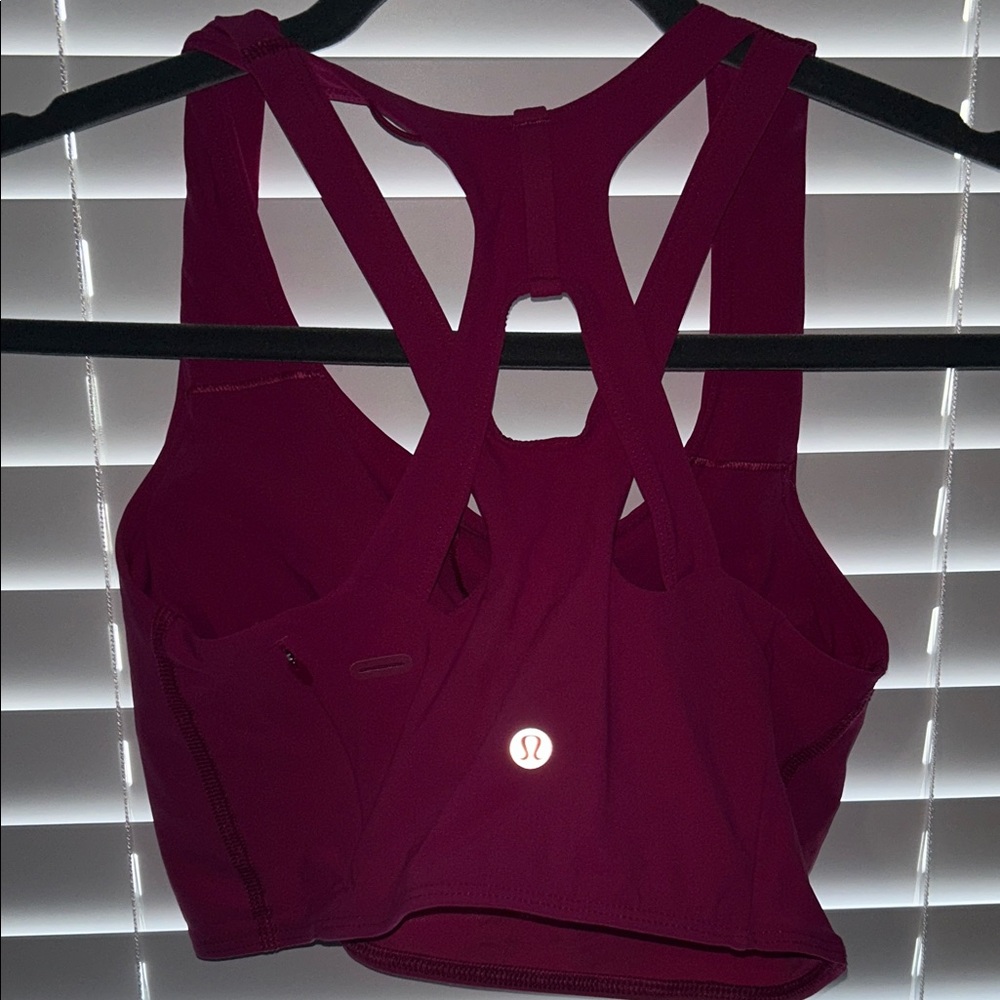 Lululemon Stash It Bra Support Size 6 Ripened Raspberry - Picture 3 of 6
